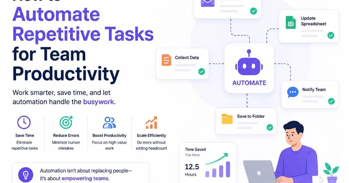 How to Automate Repetitive Tasks for Team Productivity